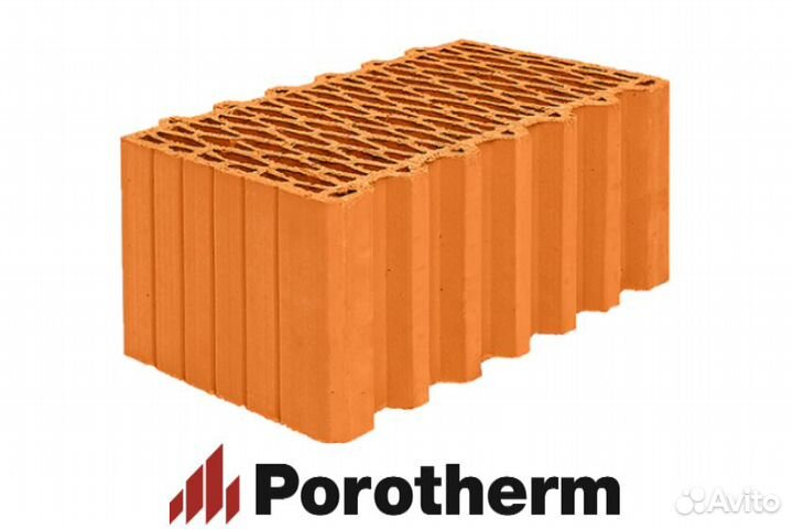 Блок керамический porotherm 44 12,35нф