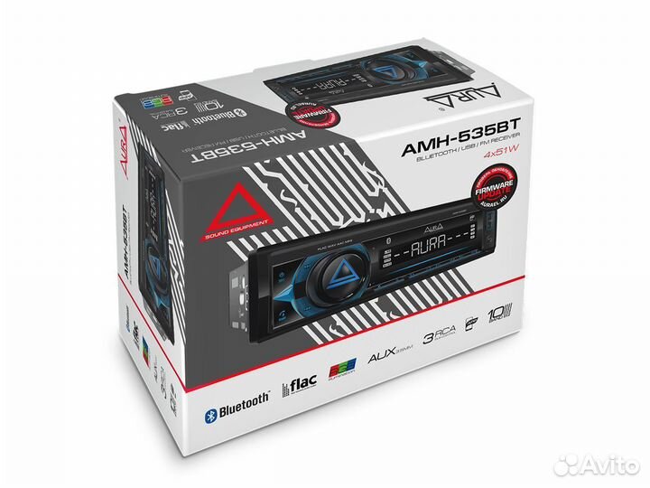 Автомобильный USB/BT ресивер aura AMH-535BT