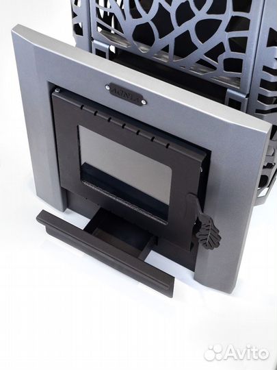 Печь для бани Агния, св-16 8 мм 2024, Со стекло