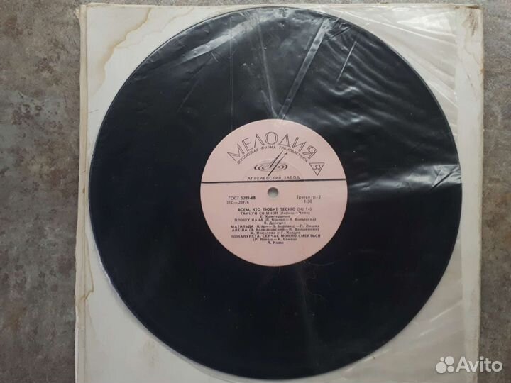 Виниловые грампластинки грибкие пластинки музыка