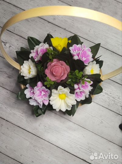 Букет из мыльных роз
