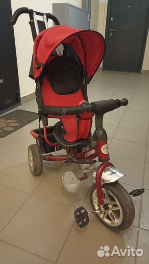 Детский велосипед с родительской ручкой