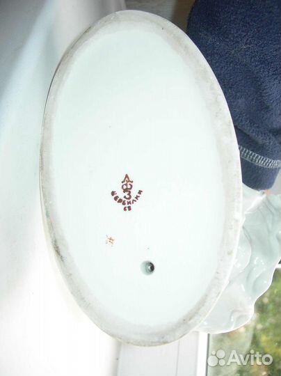 Скульптура вербилки балерина на тумбе состояние