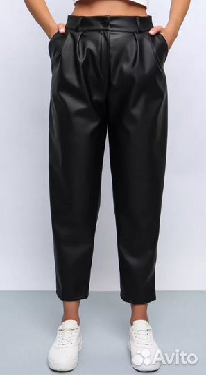 Брюки кожаные из экокожи женские 42-44