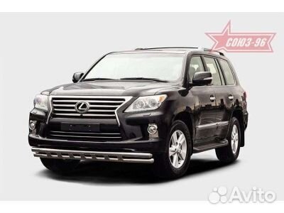 Защита переднего бампера toyota land cruiser 200