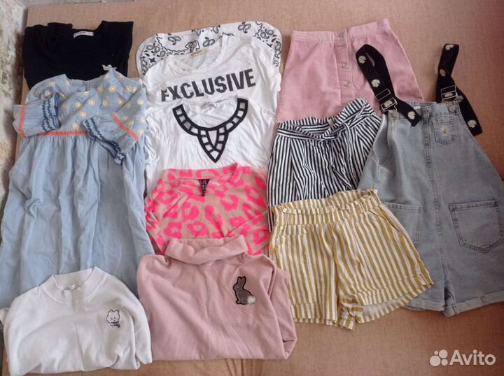 Пакет одежды бренды для девочки 12-13 лет
