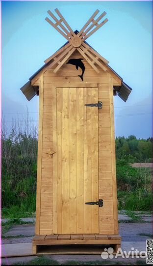 Дачный туалет с установкой ELE1008