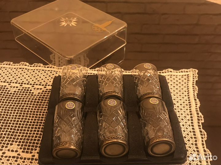 Хрустальные стопки Олимпиада 80