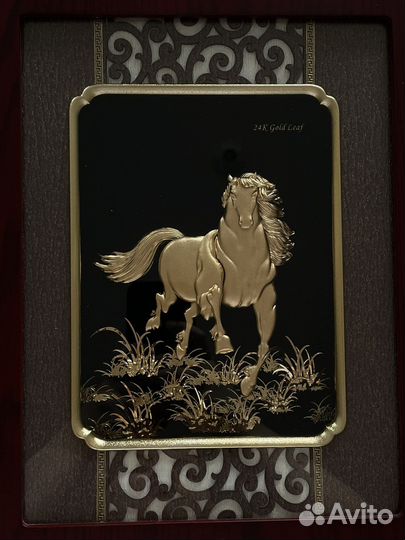 Картина 24 карата золото