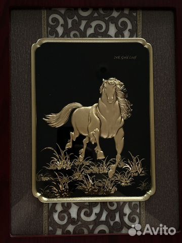 Картина 24 карата золото