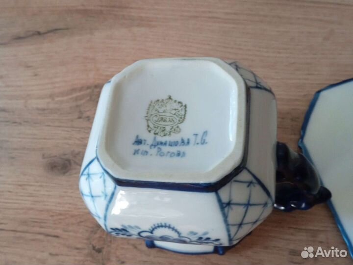 Чайная пара гжель