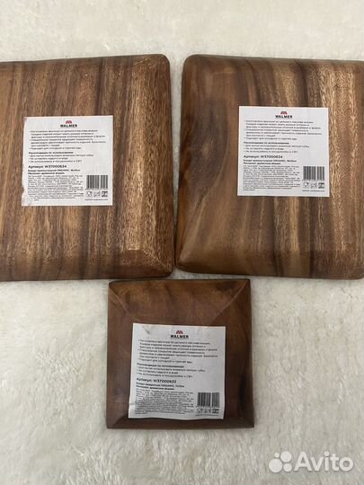 Деревянное блюдо (набор из 3-х шт)