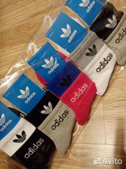 Носки адидас, хлопок,размер 37-41см