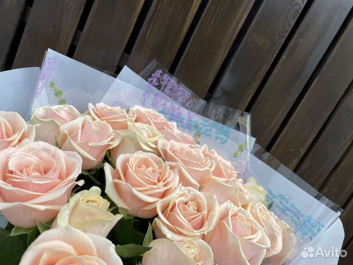 Букет свежих голландских роз 25 шт