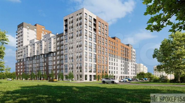 2-к. квартира, 74,1 м², 4/16 эт.