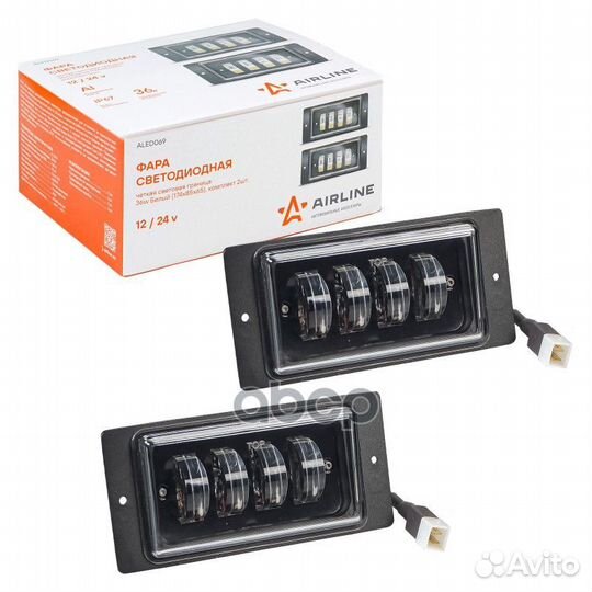 Фара светодиод, четкая свет.граница, 36W Бел, 1