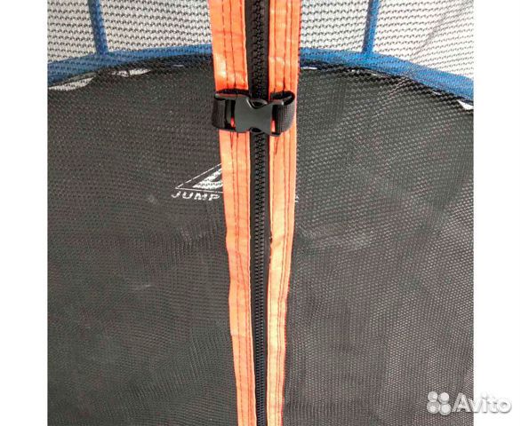 Батут DFC jump basket 6ft с сеткой, лестницей 183с
