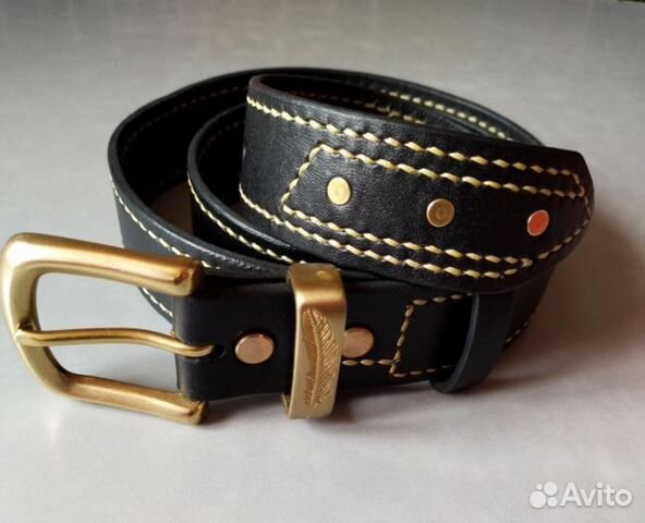 Ремень ручной работы из натуральной кожи