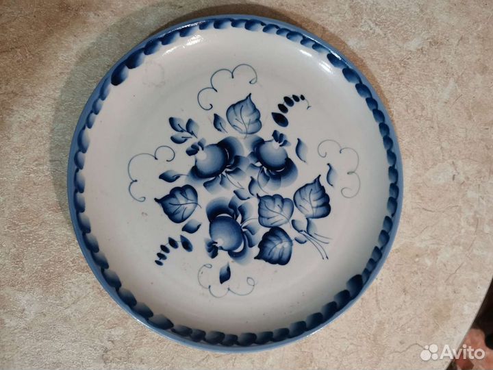 Блюдо Гжель 1958год