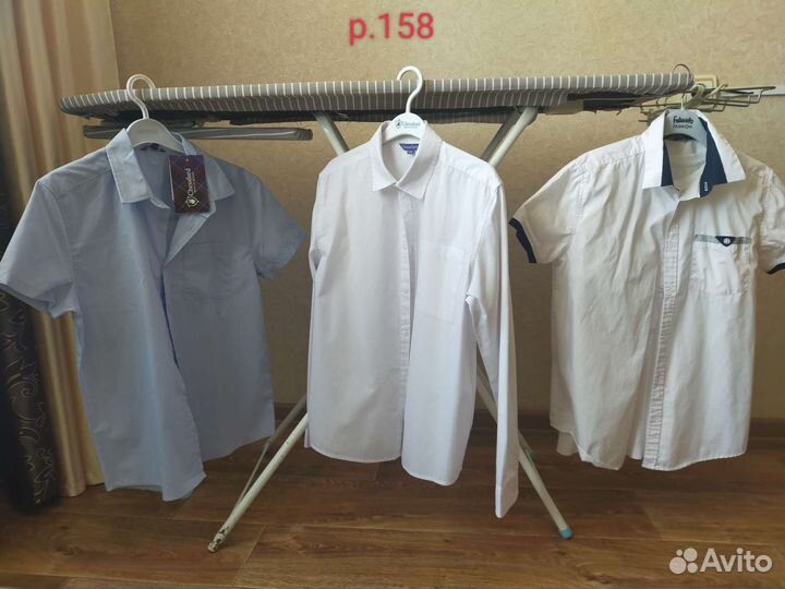 Школьная форма на мальчика р.134, рубашки, рюкзак