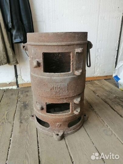 Печка буржуйка чугунная