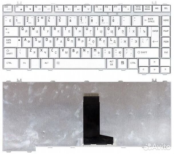 Клавиатура Toshiba Satellite A200 A210 серебристая
