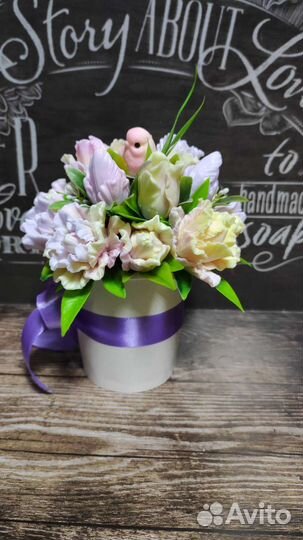 Букет из мыла. Ручная работа