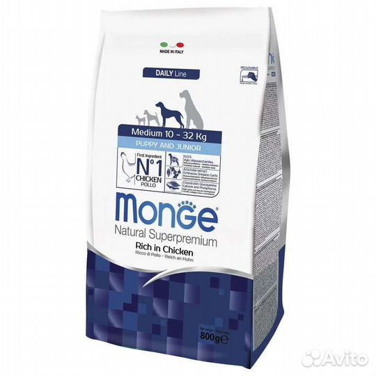 Итальянский корм суперпремиального качества Monge