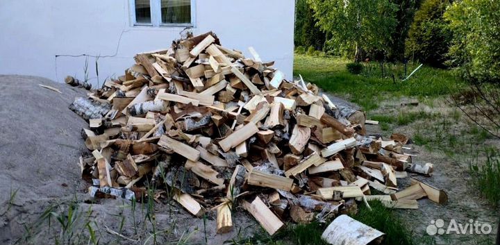 Дрова колотые сухие