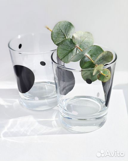 Новые стаканы IKEA godis mix стеклянные