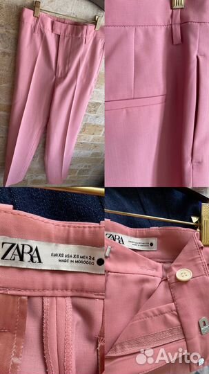 Костюм Zara пиджак брюки Xs/S рубашка