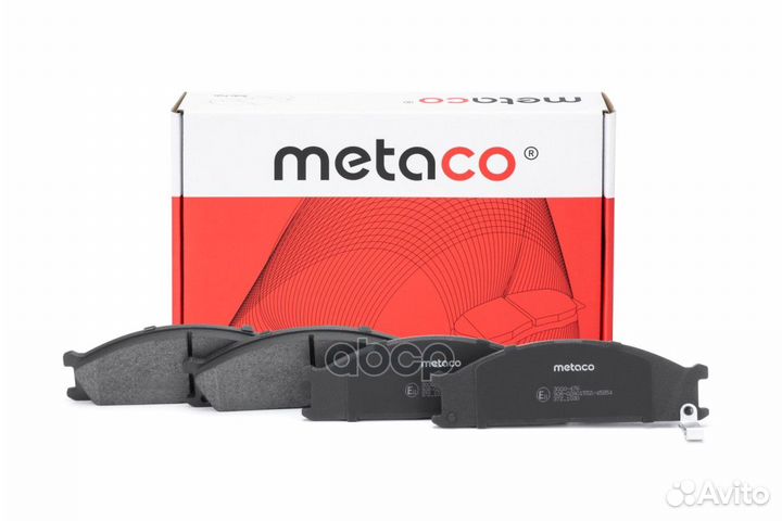Колодки тормозные передние к-кт 3000476 metaco