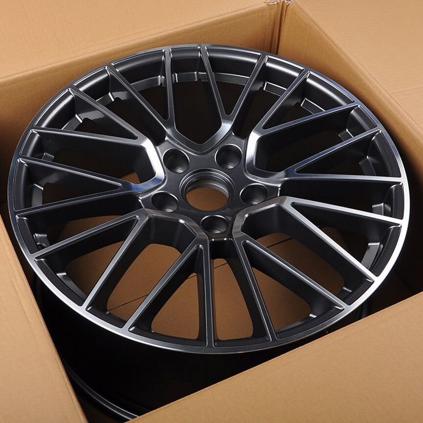 Диски на Porsche Cayenne Anzoo H704 9.5x21/5x130 D71.6 ET46 Gunmetal Machine Face литой