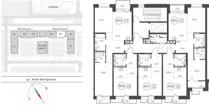 Квартира-студия, 29,1 м², 7/10 эт.