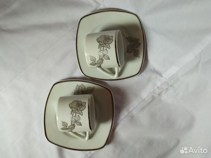 Чешский кофейный сервиз Тетра MZ на 2 персоны