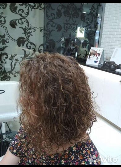 Химическая завивка волос, карвинг,долговременная у