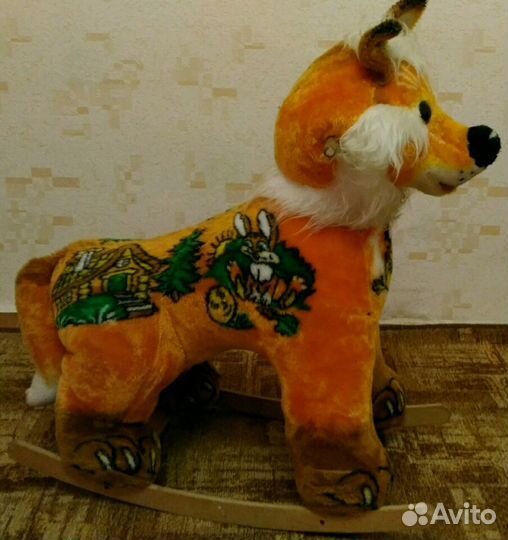 Качалка лиса, машина погрузчик,цифр робот,грузов