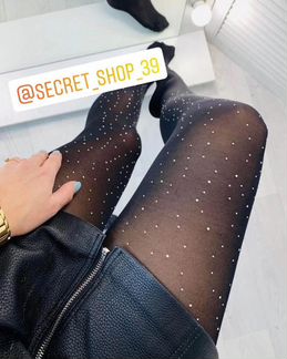 Колготки женские со стразами