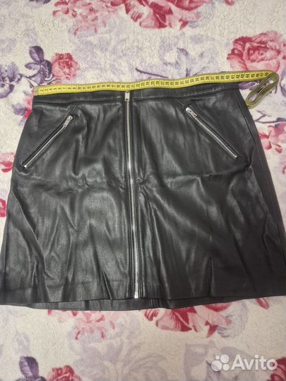 Кожаная юбка Mango
