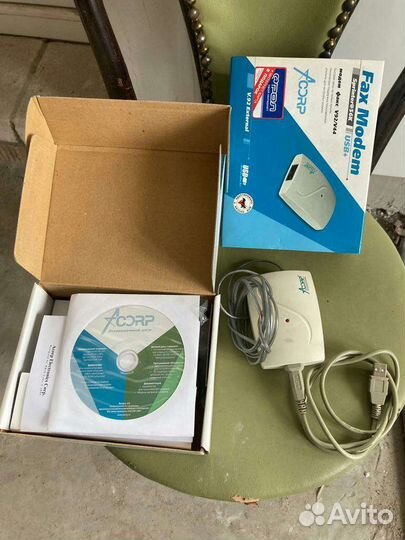 Модем факс модем acorp sprinter 56k usb новый