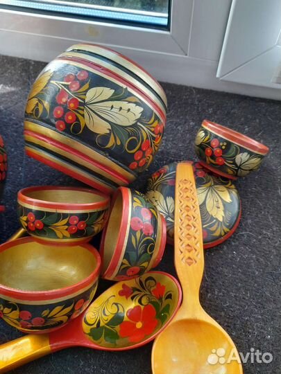 Посуда хохлома СССР