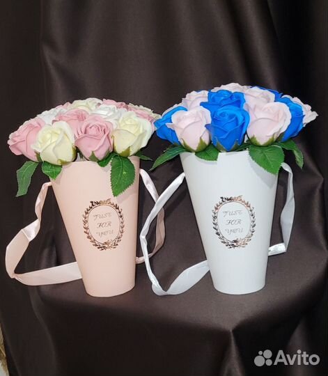 Букеты из 17 мыльных роз