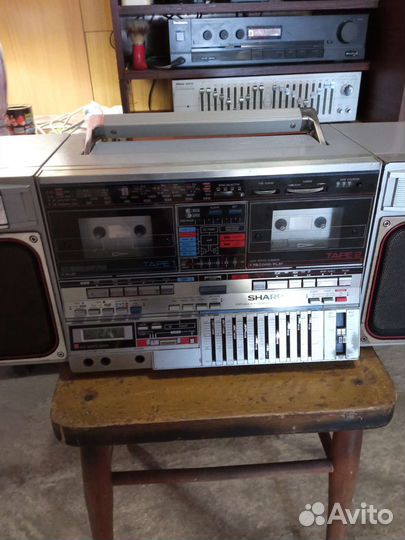 Кассетный магнитофон sharp gf-800