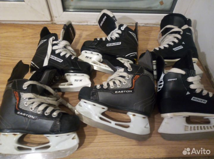 Коньки хоккейные детские Bauer и Easton б/у