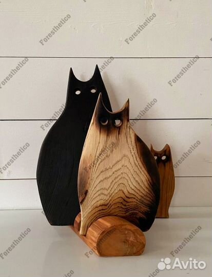 Подарочный набор разделочных досок на коты Дуб арт