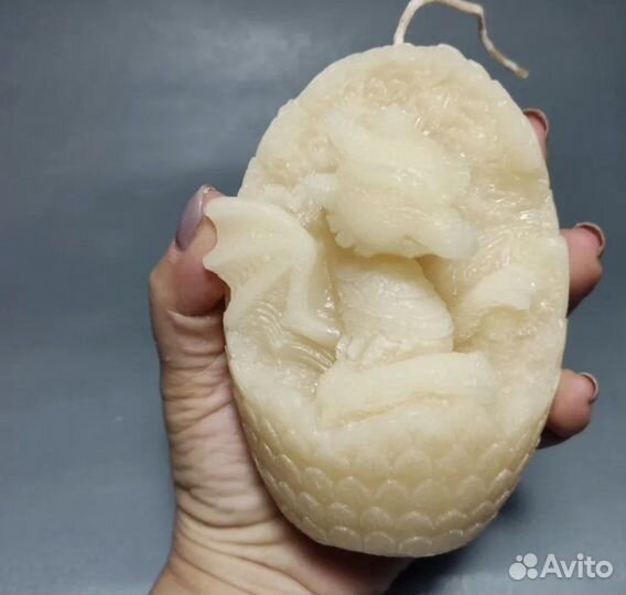 Силиконовая форма для свечей дракон