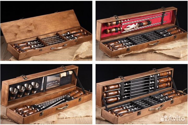 Подарочные наборы для пикника с шампурами