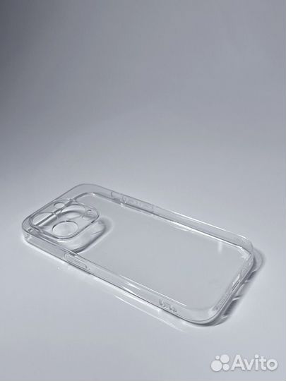 Чехол на iPhone 15 pro прозрачный+пленка в подарок