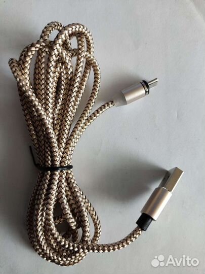 Кабель для зарядки с магнитом micro usb, type-c