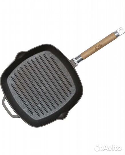 Чугунная сковорода. Сковорода гриль 28х28см с крыш
